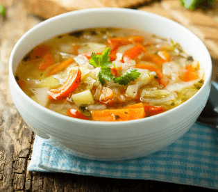 Food-Polievka z miešanej zeleniny