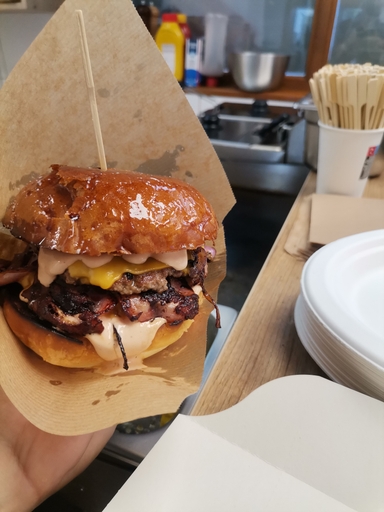 Food-BBQ Smash Double Burger