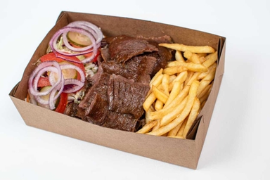 Food-Doner box teľací + hranolky