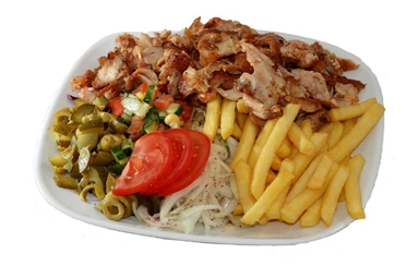 Food-Kurací tanier + hranolky