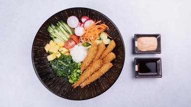 Food-Poké Shrimps tempura