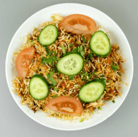 Food-Jhinga biryani
