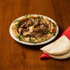 Food-Hummus Shawarma