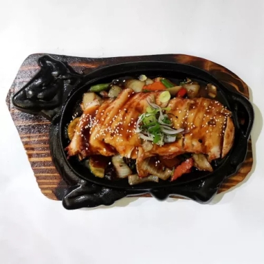 Food-Chicken Teriyaki steak with rice