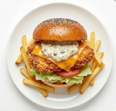 Food-CRISPY Chicken Burger