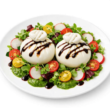 Food-Buratta šalát