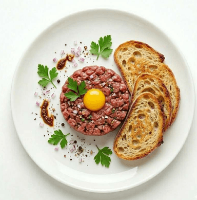 Food-Tatarák z pravej hovädzej sviečkovice