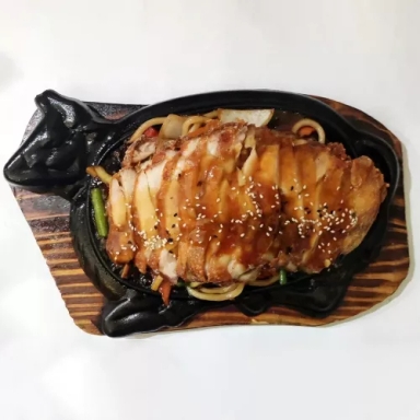 Food-Hot Crunchy Chicken Udon