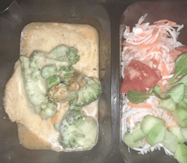 Food-Kuracie s brokolicou, zeleninová obloha